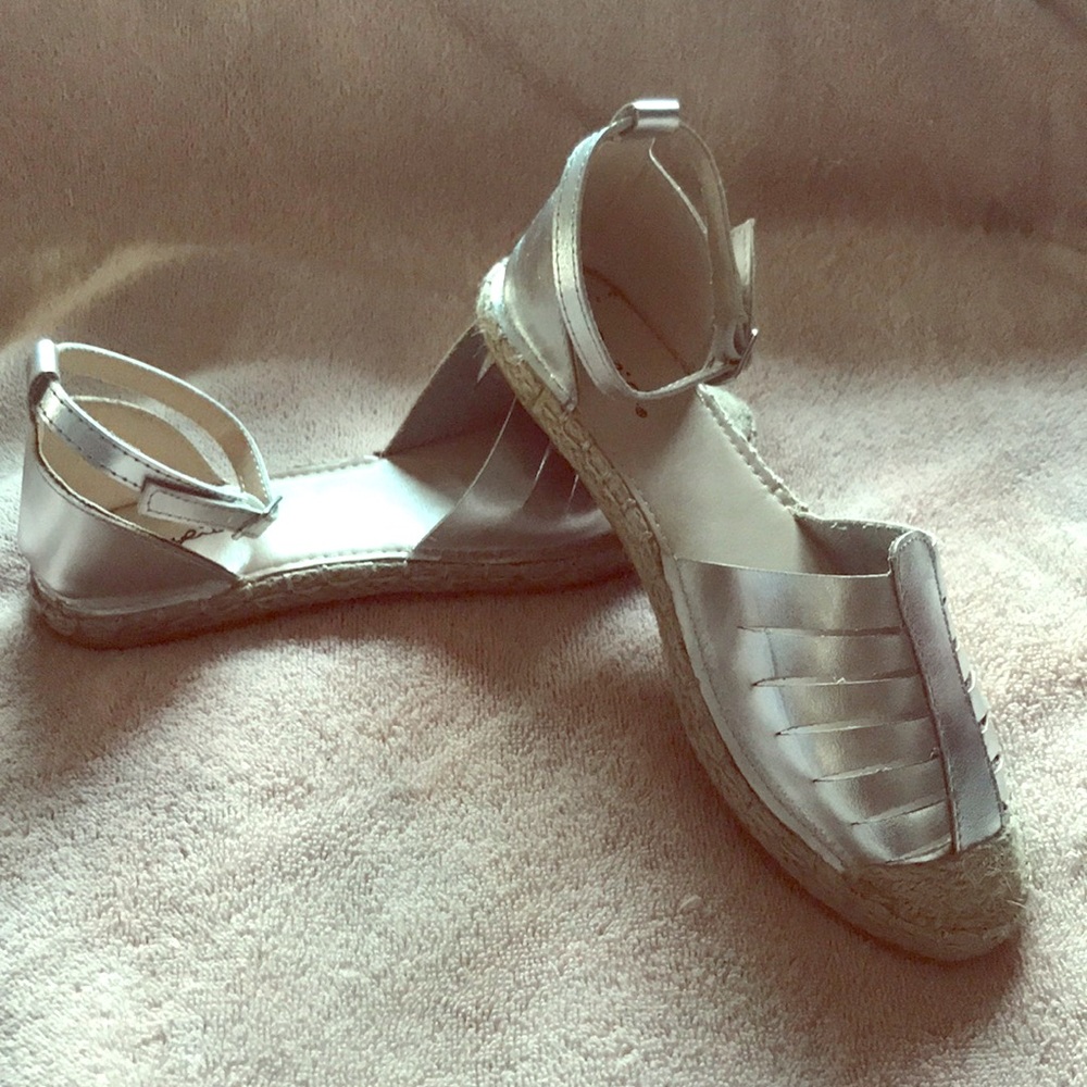 Espadrille Silver flats